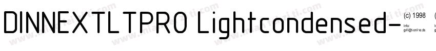 DINNEXTLTPRO Lightcondensed字体转换